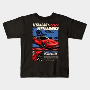 Legendary Performance Corvette C6 Kids T-Shirt